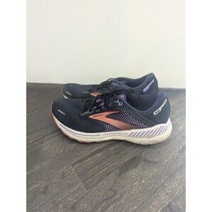 Size 11 - Brooks Adrenaline GTS 22 Black Purple Coral Running Athletic Shoes